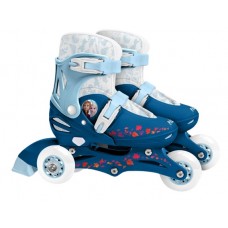 Frozen II Inline Skates Hardboot White-Blue Size 27-30