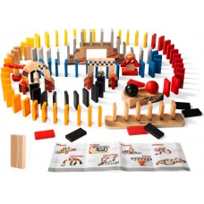 Rally Dominoes Wooden Play Set 115-piece