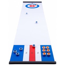 game board for curling and shuffle white 180 x 39 cm