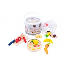 Toy cutting set wood Vegetable and Fruit