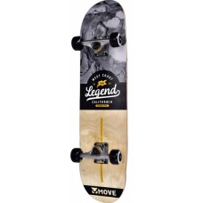 Legend skateboard 31 inch junior Abec 7 black-gray