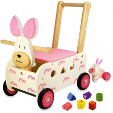 Stroller Rabbit with Shape Box and Mini Pull Figure