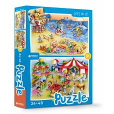 Beach and Circus jigsaw puzzle junior 24-48 pieces