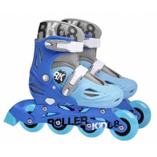 Inline Skates Adjustable Light Blue Size 30-33