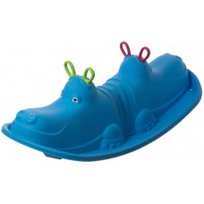 Hippo Roller rocker for 1 to 3 Children 103 cm Blue