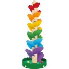Educational Wooden Marble Tower with Melody 7-piece