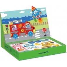 Educational Wooden Magnetic Board Transport 80-piece