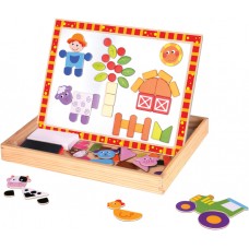 Educational Magnet and Chalkboard Farm 85-piece