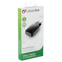 Διπλός φορτιστής USB 3Α CellularLine