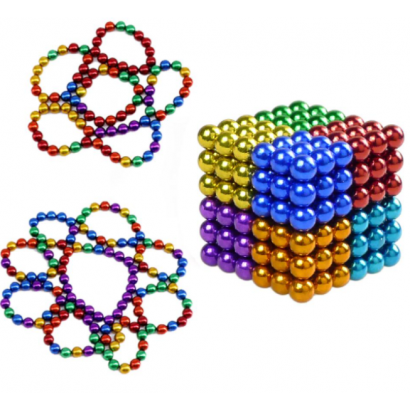 3D πολύχρωμος μαγνητικός κύβος παζλ 8 χρώματα Cyber cube