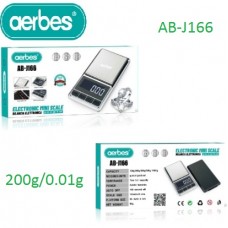 Μίνι ηλεκτρονική ζυγαριά 200g/0,01g AB-J166 aerbes