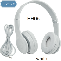 Ενσύρματα ακουστικά handsfree με μικρόφωνο λευκά BH05 EZRA