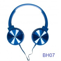 Ενσύρματα ακουστικά με μικρόφωνο μπλε BH07 ESDRAS