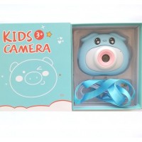 Επαναφορτιζόμενη παιδική κάμερα γαλάζιο γουρουνάκι