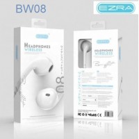 Επαναφορτιζόμενα ασύρματα ακουστικά Bluetooth λευκά BW08 EZRA