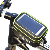 Τσαντάκι ποδηλάτου αδιάβροχο με αποσπώμενη θήκη διάφανης μεμβράνης touch screen sensitive για τηλέφωνα έως 5.5”