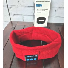 Bluetooth, επαναφορτιζόμενη πλεκτή κορδέλα κεφαλής για σπορ κόκκινη MIDY