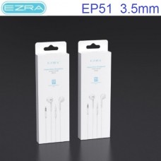 Ενσύρματα ακουστικά Jack 3.5mm άσπρα EP51 EZRA