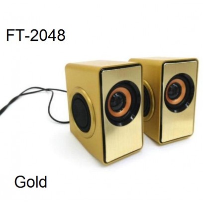 Ηχεία πολυμέσων USB χρυσό 2 τεμάχια FT-2048