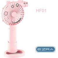 Φορητός επαναφορτιζόμενος ανεμιστήρας ροζ USB HF01 EZRA