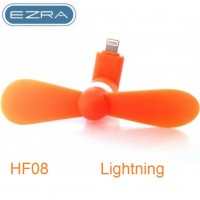 Μίνι ανεμιστηράκι κινητού για iphone με θύρα Lightning πορτοκαλί HF-08 EZRA