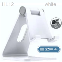 Ρυθμιζόμενη επιτραπέζια βάση κινητού τηλεφώνου λευκή HL12 EZRA