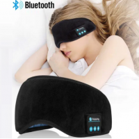 Επαναφορτιζόμενη ασύρματη μουσική μάσκα ματιών μαύρη Bluetooth HR-01 17180-214