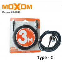 Καλώδιο δεδομένων γρήγορης φόρτισης 3m Type-C MX-CB43 MOXOM