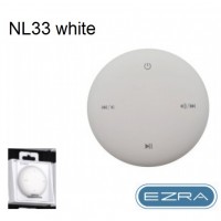 Επαναφορτιζόμενο, ασύρματο μίνι ηχείο Bluetooth λευκό NL33 EZRA