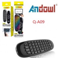 Επαναφορτιζόμενο ασύρματο τηλεχειριστήριο πληκτρολόγιο ποντίκι Q-A09 ANDOWL