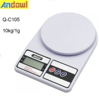 Ψηφιακή ζυγαριά κουζίνας 10 kg-1g λευκή Q-C105 ANDOWL