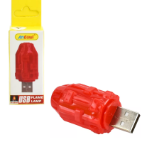 Φωτιστικό με εφέ φλόγας USB κόκκινο Q-D305 ANDOWL