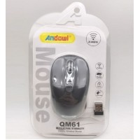 Μίνι ασύρματο ποντίκι 2.4Ghz γκρι QM61 ANDOWL