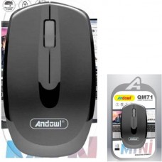 Ασύρματο οπτικό ποντίκι υπολογιστή μαύρο 2.4ghz QM71 ANDOWL