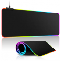Μεγάλη επιφάνεια για ποντίκι με εναλλαγή φωτισμού μαύρη RGB-001