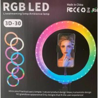 Φωτεινό δαχτυλίδι RGB LED 3D-30