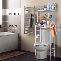 Ραφιέρα τουαλέτας από ανοξείδωτο ατσάλι λευκό 9015