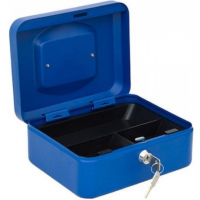 Μεταλλικό κουτί ταμείου 125x95x55mm μπλε 87325 - Μαύρο