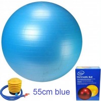 Φουσκωτή μπάλα γυμναστικής μπλε 55cm King Lion