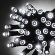 200 φωτάκια LED με πράσινο καλώδιο, λευκό ψυχρό