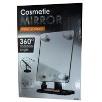 Επιτραπέζιος καθρέφτης μακιγιάζ με 4 LED και διακόπτη αφής - Λευκό