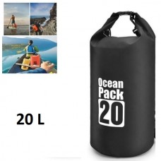 Αδιάβροχη τσάντα παραλίας Ocean Pack 20L μαύρη