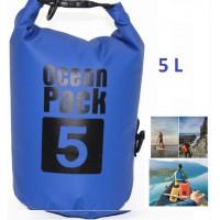 Αδιάβροχη τσάντα παραλίας Ocean Pack 5L μπλε