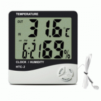 Ψηφιακό ρολόι-μετρητής θερμοκρασίας και υγρασίας εσωτερικού και εξωτερικού χώρου