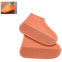 Αδιάβροχα καλύμματα παπουτσιών από σιλικόνη πορτοκαλί Νο 35-40 0522