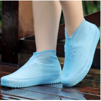 Αδιάβροχα καλύμματα παπουτσιών από σιλικόνη παιδικά θαλασσί  Νο 30-34 0518