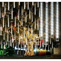 Χριστουγεννιάτικη επεκτεινόμενη LED βροχή μετεωριτών spiral 8 x 47cm λευκό ψυχρό 6399-11 8105
