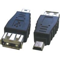 Αντάπτορας USB Type A female σε Mini USB 5pin F-M