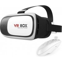 3D γυαλιά εικονικής πραγματικότητας  για έξυπνα κινητά 4.7-6 με ασύρματο Bluetooth χειριστήριο VRBOX