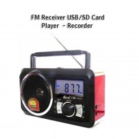 Φορητό ραδιόφωνο FM και Music Player - Recorder with USB-SD card - XBass Speaker FP-910-RC 0395